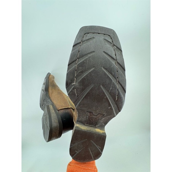 Ariat Men's Rambler Western Cowboy‎ Boots Brown Size 10D Square Toe - Picture 13 of 14